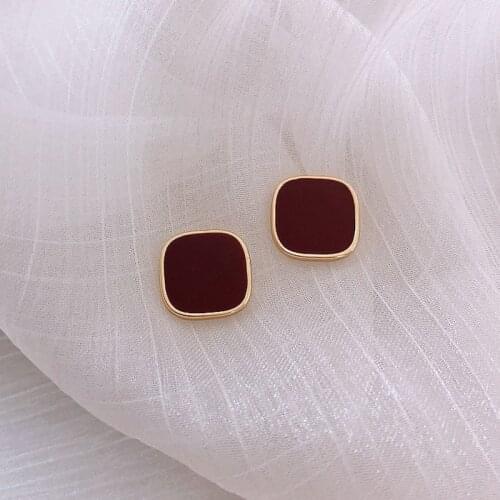 Korea Style Fashion Geometric square Clip on Earrings No Pierced for Women Party Charm Jewelry
