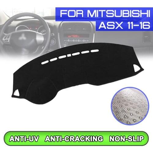 Car Dashboard Mat Anti-dirty Non-slip Dash Cover Mat UV Protection Shade for Mitsubishi ASX 2011 2012 2013 2014 2015 2016