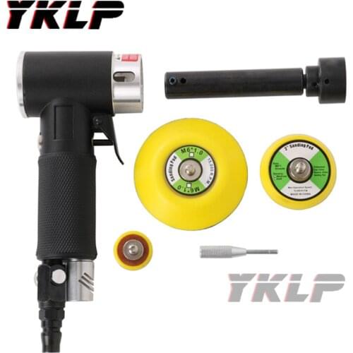 Car Polisher Machine Mini 1/2/3 inch Air Sander Extand Rod 50/90mm Polishing High Speed Air Powered Tool with Sanding Pad