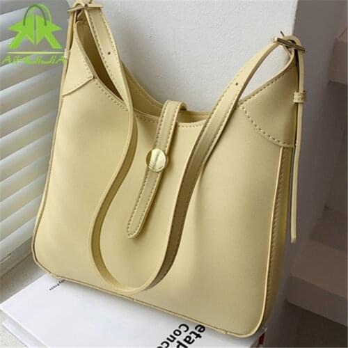 Fashion Luxury High Quality Crossbody Bags New Women PU Leather High Capacity Solid Color Handbag Casual Shoulder Messenger Bags