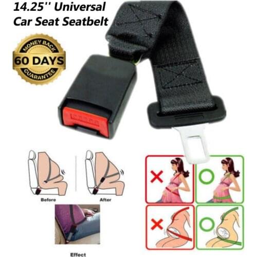 Car 14 inch Adjustable Safety Belt Extender 36cm Adjustable Buckles Auto Car Seat Belt Extension Extender Support for Safety