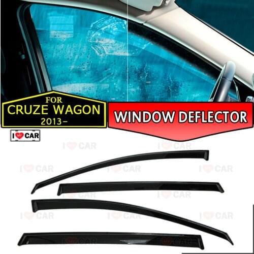 Window deflector for Chevrolet Cruze 2013- Wagon car window deflector wind guard vent sun rain visor cover car styling decor