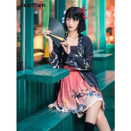 Hanfu Womens Chinese Style Wide Sleeve Summer Oriental Dress Female Kimono Tang Dynasty Princess Party Dress Ancient Tang Suit