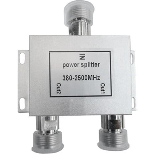RF Radio Frequency Power Splitter Combiner 1 to 2 Way 380-2500MHz Signal Divider M5TE