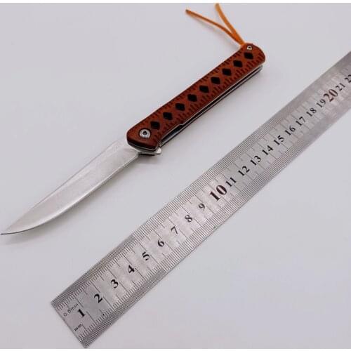 Outdoor self-defense portable folding knife sharp high hardness camping self-defense mini knife fruit knife