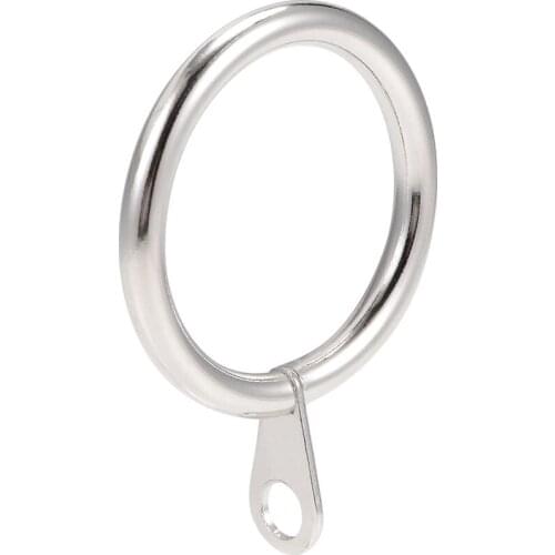 Uxcell 28Pcs Curtain Rings 28mm Inner Dia Drapery Ring for Curtain Rods Silver Tone for Holding Curtains and Window Curtains