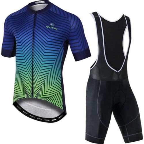 YOCENE Printing Absorb Sweat Bike Soft Summer Shorts Sleeve Bike Set