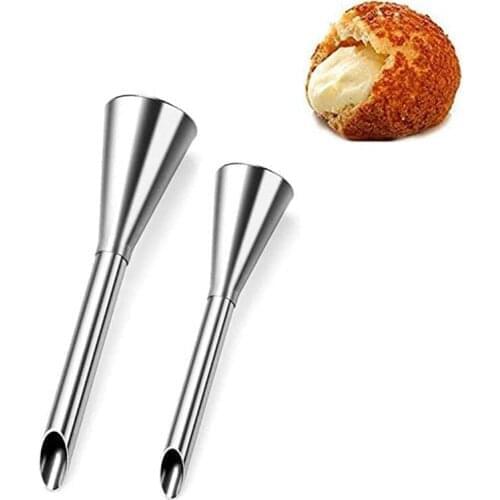 Icing Cream Piping Nozzle Tip Puff Stainless Steel Long Puff Nozzle Decorating Tool