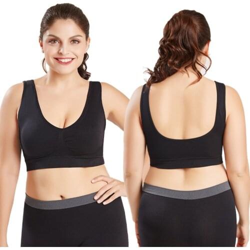 Plus Size Bras For Women Seamless Bra With Pads Big Size 5XL 6XL Bralette Push Up Ultra-thin Brassiere Sports Vest Wireless