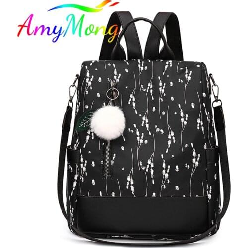 Women Backpack Lady Multi-function Travel Bagpack Large Capacity Anti-theft Shoulder Messenger Student Teen Girl School Book Bag