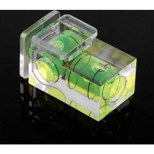 3 PCS Mini One-Dimensional Two-Dimensional Three-Dimensional Bubble Spirit Level Acrylic For Camera Level Measure Tools