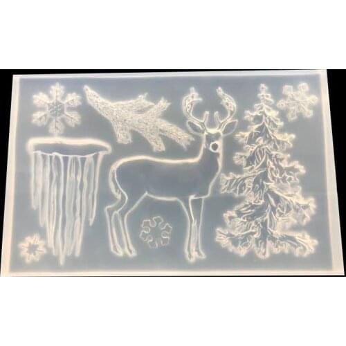 3D Carving Silicone Mold Nail Stamping Halloween Christmas Pattern DIY UV Gel Acrylic Crystal Nails Template