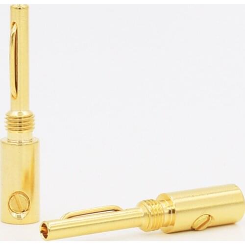 4pcsX gold plated Banana plug banana adapter Golden Banana Connectors