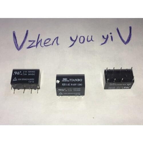5pcs/Original relay for TIANBO signal relay HJR1-2C N-05v 8 feet replace hk-19-5v