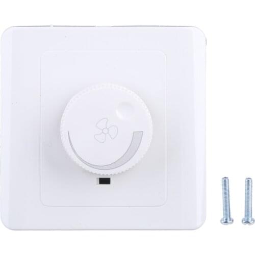 86 Type Ceiling Fan Adjustment Stepless Speed Controller Wall Switch 220V 10A