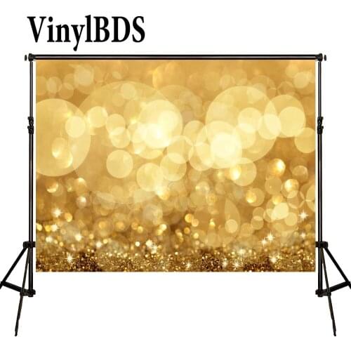 VinylBDS 10X10FT Backdrop photography sparking Gold Light Spot Masquerade Backdrops Seamless Naked Baby Background