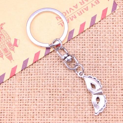 New Fashion Keychain 31x12mm party mask masquerade mardi gras Pendants DIY Men Jewelry Car Key Chain Souvenir For Gift