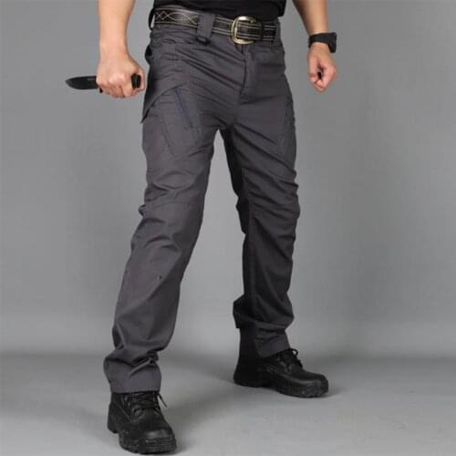 Large Size Men Outdoor Military Tactical Pants Breathable Tear Resistant Waterproof Trousers Climbing Training Combat Pants
