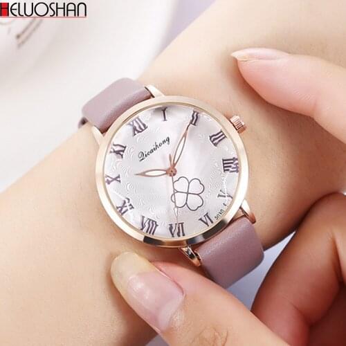 2020 Relogio Feminino Ladies Watch Women Casual Quartz Leather Band New Strap Watch Analog Wrist Watch Montre Femme Reloj Mujer