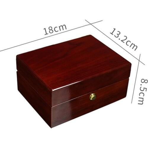 Classic Wooden Watch Box Case Gift Box for 1 Wristwatch PU Leather Cushion