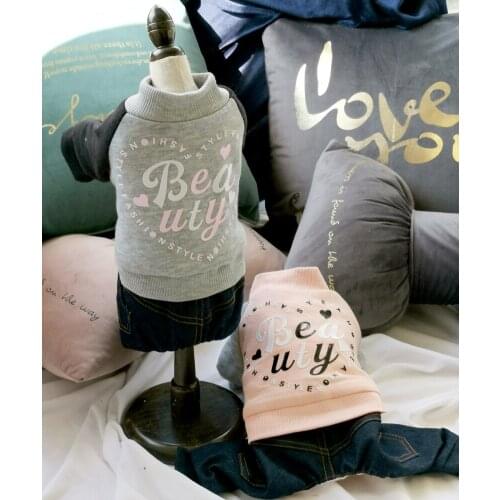 Overalls for Dogs Denim Pants Autumn Dog Jumpsuit Beauty Fashion Dog Clothes XS S M L XL 2XL