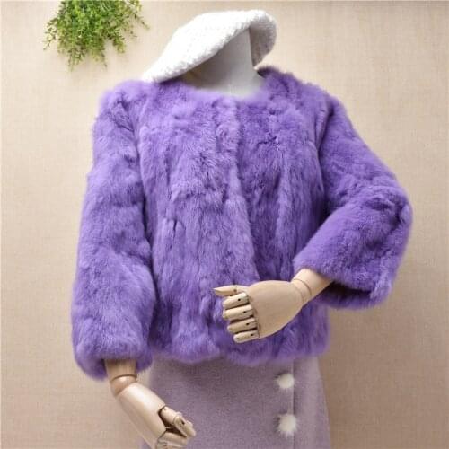 Fashion ladies Real angora Rabbit Fur Jacket for Women Overcoat Short mink cashmere Coat Warm Plush Coats Jackets winter mantle
