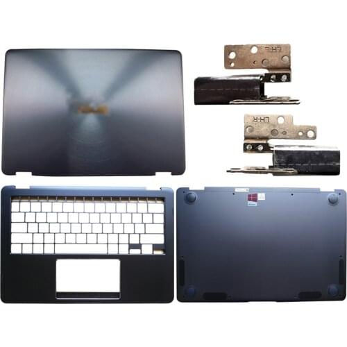NEW Laptop For ASUS U370 UX370 UX370U Q325U Laptop LCD Back Cover/Hinges/Palmrest/Bottom Case Blue