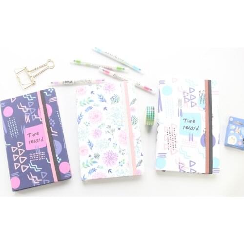 Domikee new cute fabric hardcover office school agenda planner organizer notebooks stationery,fine daily list weekly planner A5