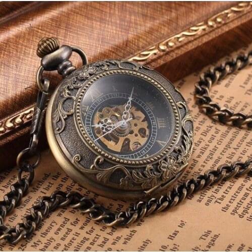 Winner Original Winding The Köstekli Pocket Watch Special Retro design