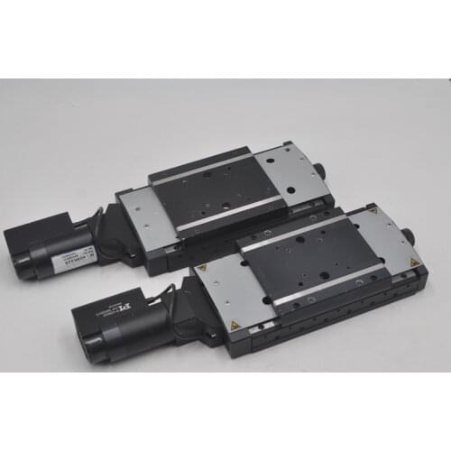 PI M-405K025 electric Y axis optical fine adjustment displacement platform table top 106 * 115mm aluminum alloy