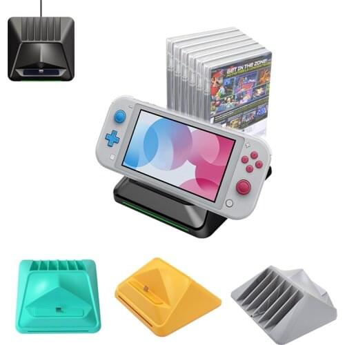 CD Discs Storage Type-C Charging Stand Quickly Charger for NS Switch Lite Console For Nintend Switch Dock Station Charger Stand