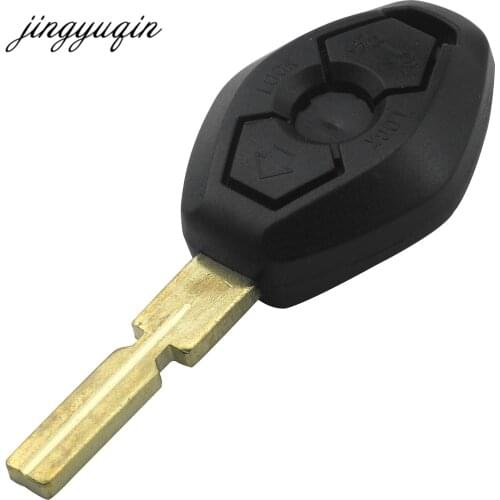 Jingyuqin Remote Replacement Car Key Shell Fob Case Cover For BMW 3 5 7 SERIES Z3 Z4 X3 X5 M5 325i E38 E39 E46 3 Button