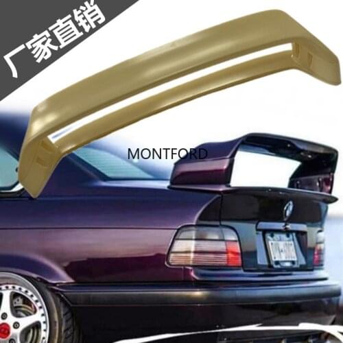 For BMW E36 M3 spoiler 1990-2000 BMW M3 series GT Style spoiler E36 Series 3 coupe ABS plastic materail unpainted spoiler