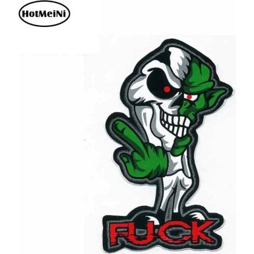 HotMeiNi 13cm x 7.9cm For Alien DIY motorcycle Stickers Vinyl Car Sticker Fashion DIY Waterproof SUV Decoration Car Truck Pinup