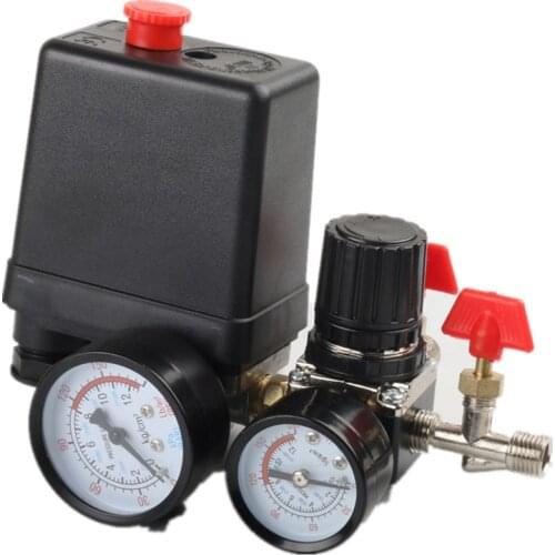 Air pump air compressor accessories pressure switch square four-hole pressure regulating valve switch air outlet assembly