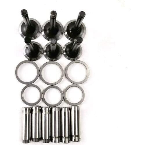 D722 D722E Intake Exchaust Valve Kit With Guide Seat For Kubota Tractor B7300 G1900 Excavator 2668RT K008 Loader 604 SX603