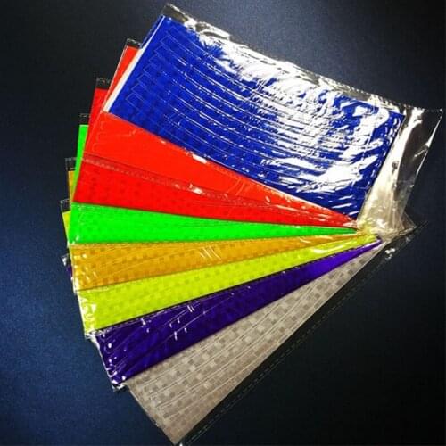 2Pcs/Set 21cm X 8cm Fluorescent Bike Bicycle Sticker Cycling Wheel Rim Reflective Stickers Decal