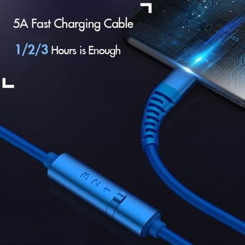 2 Pack 2m 5A Fast Charging USB 3.1 Type C Cable with Timer Power Switch for Huawei P20 support Quick Charge 4.0