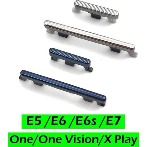 20PCS Power Button + Volume Side Button Flex Cable Replacement Parts For Moto E6S E6 E5 E 2020 / For Moto One X Play One Vision