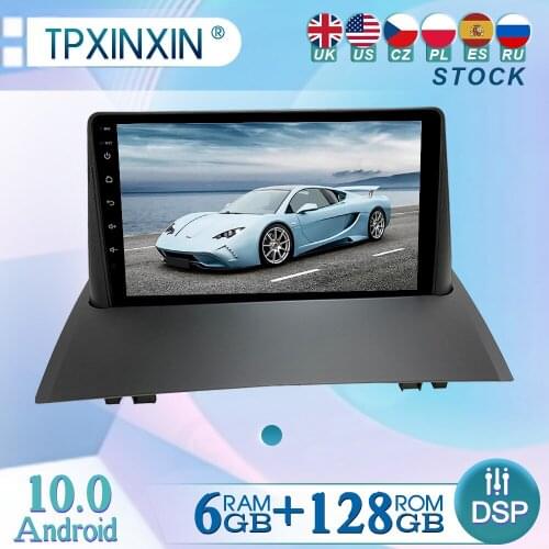 For Renault Megane II 2004-2008 Android 10 Radio Player Car GPS Navigation Head Unit Car Radio with Screen WIFI DSP CARPLAY