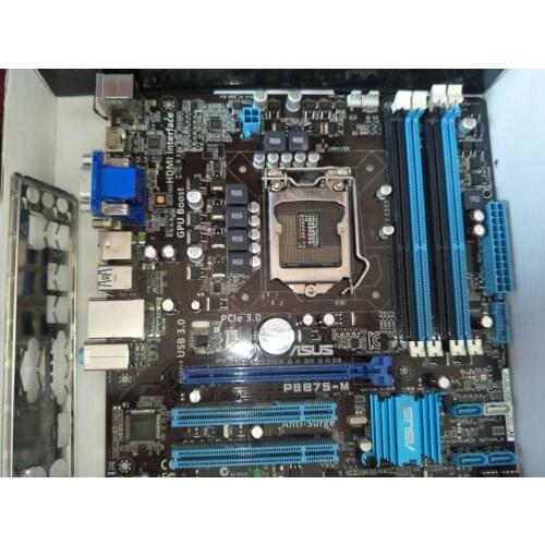 Used,for Asus P8B75-M desktop PC Motherboard B75 Socket LGA 1155 i3 i5 i7 DDR3 SATA3 USB3.0