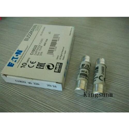 Free shipping 5pcs C10G32 ceramic fuse fuse 10X38MM American BUSSMANN brand new genuine 32A 500V