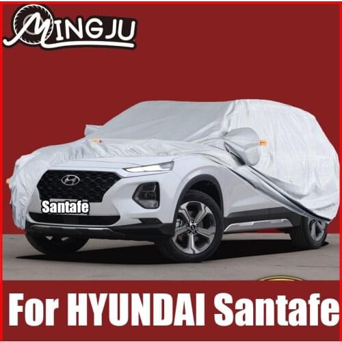 Full Car Covers Outdoor Sun Anti UV Rain Snow Dust Protection Oxford cloth Cover For HYUNDAI Santafe 2010 to 2021 Accessories