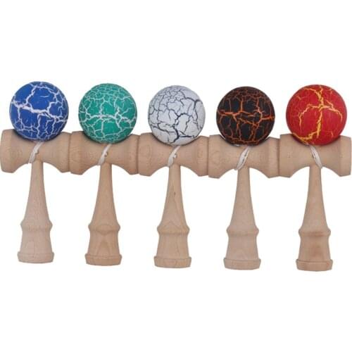 Crack Kendama 18CM Wooden Toys Outdoor Leisure Sports Balls Skillful Juggling Ball Toys For Adult Children Kendama Professional