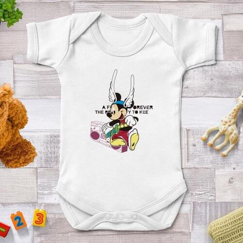 Mickey Mouse Since 1928 2021 Baby Bodysuits Body Girl Romper Clothes Newborn Baby Boy Clothes Jumpsuits Ropa
