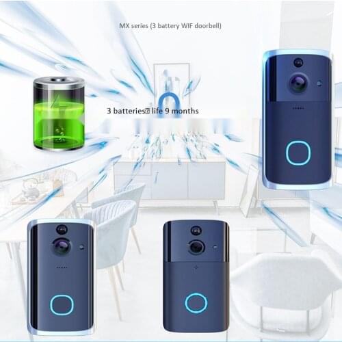 M7 Intelligent wireless HD video intercom WiFi doorbell infrared night vision home phone monitoring doorbell cat eye camera