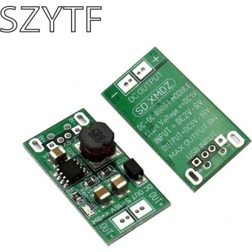 Low-Voltage High-Power Boost Voltage Regulator Module 8W 5V ~ 12V USB Pad to DC Version