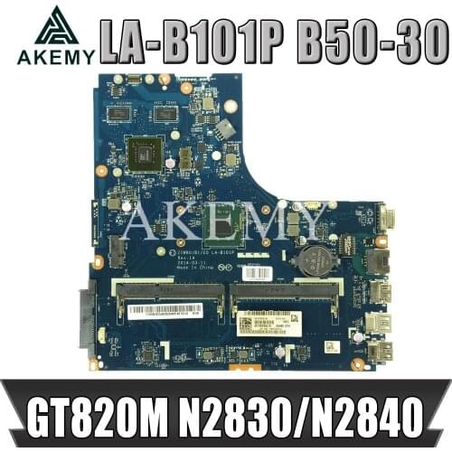 SAMXINNO For Lenovo B50-30 N50-30 LA-B101P Laotop Mainboard LA-B101P Motherboard with N2830/N2840U GT820M