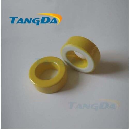 Tangda Iron powder cores T60-26 OD*ID*HT 15.5*8.5*6 mm 50nH/N2 75ue Iron dust core Ferrite Toroid Core toroidal yellow white