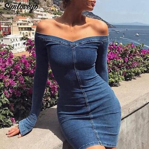 Модные джинсовые платья SIMLOVEYO China At AliExpress